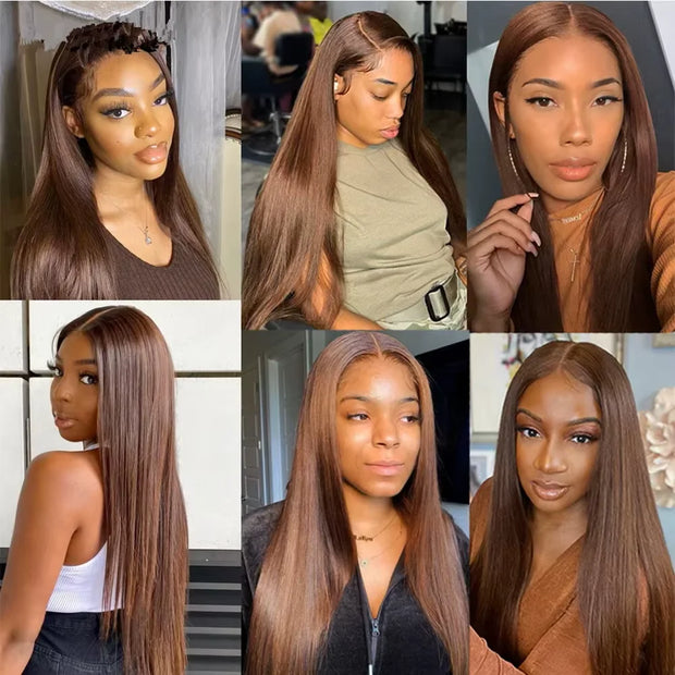Brown HD Lace Frontal Wigs