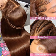 Brown HD Lace Frontal Wigs