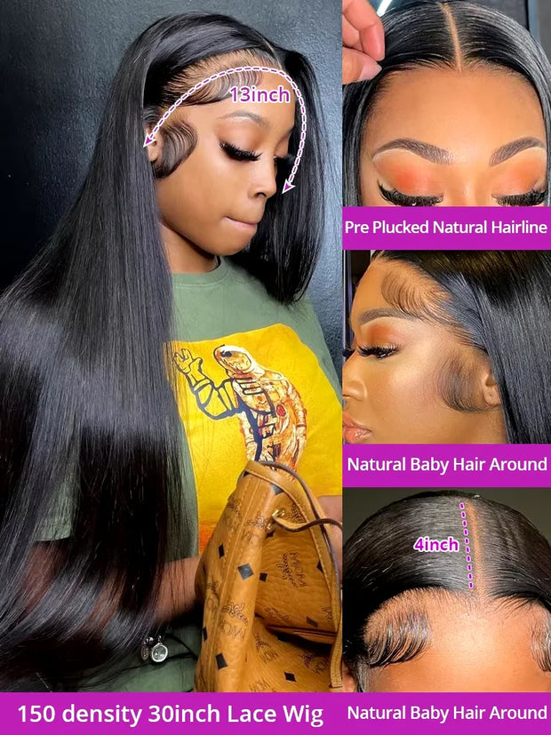 Straight Transparent Lace Frontal Wig