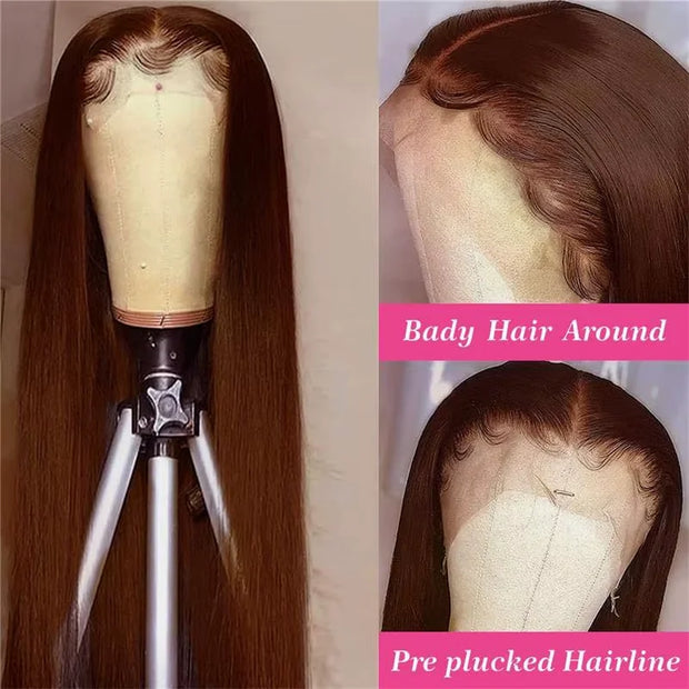 Brown HD Lace Frontal Wigs