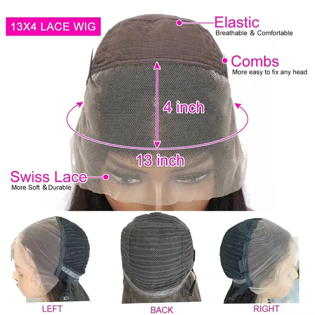 Straight Transparent Lace Frontal Wig