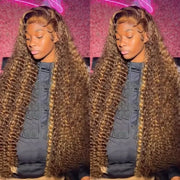 Honey Deep Wave Lace Frontal Wigs