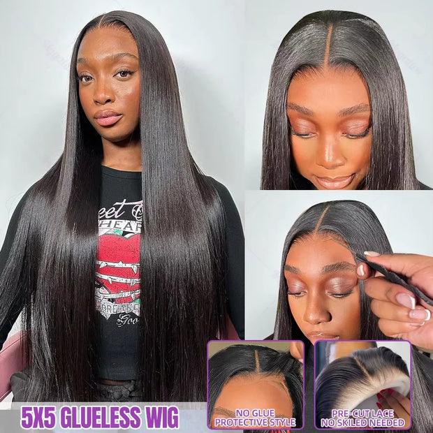 Straight Transparent Lace Frontal Wig