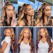 Honey Blonde Body Wavy Wig
