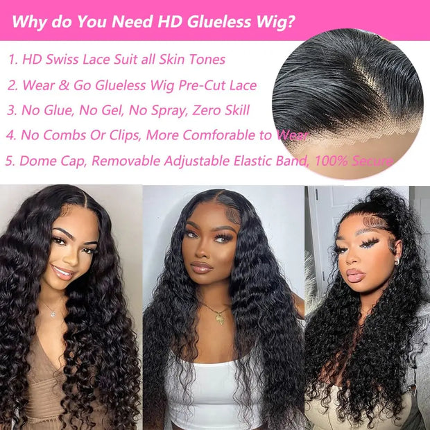 Deep Wave Human Hair Wigs
