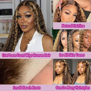 Honey Deep Wave Lace Frontal Wigs