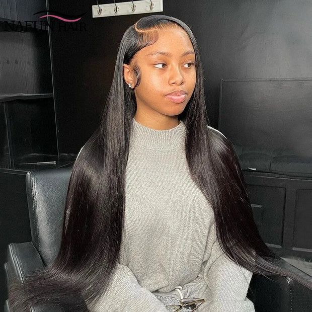 Transparent Straight Human Hair Wigs