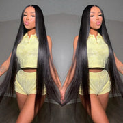 Transparent Straight Human Hair Wigs