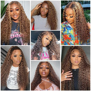 Honey Deep Wave Lace Frontal Wigs