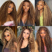 Honey Deep Wave Lace Frontal Wigs