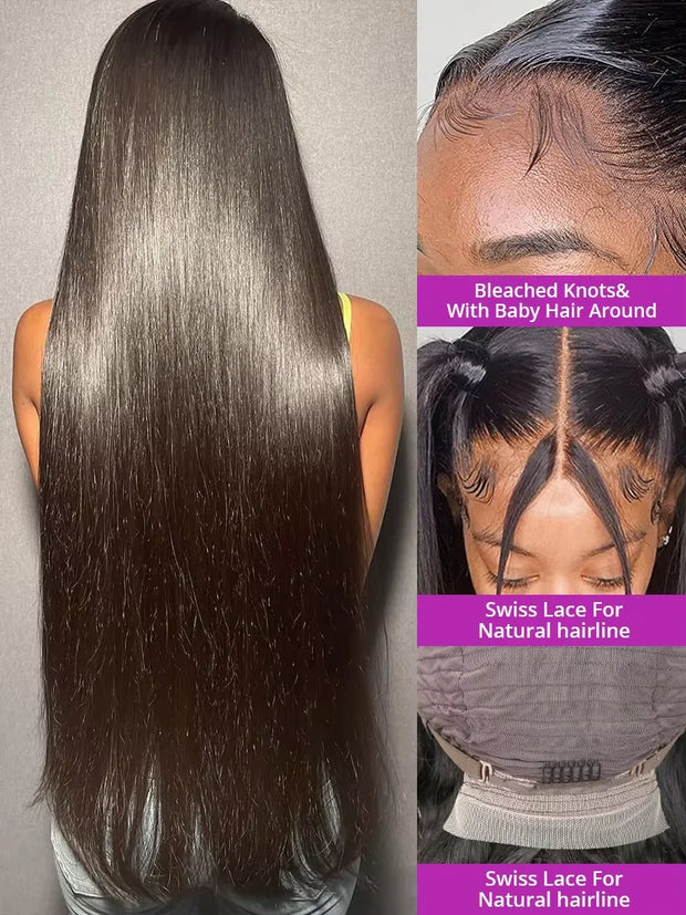 Straight Transparent Lace Frontal Wig