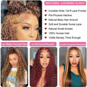 Honey Deep Wave Lace Frontal Wigs