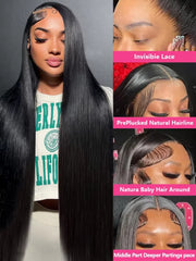 Straight Transparent Lace Frontal Wig