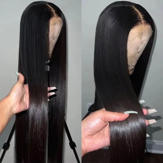 Straight HD Lace Front Human Hair Glueless Wigs