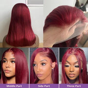 Velvet Burgundy Straight Bob